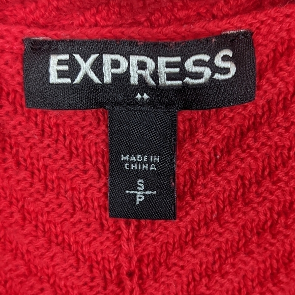 Express Chevron V Neck Sweater Sz S - Picture 10 of 11